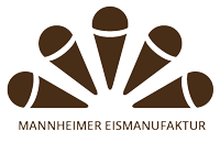 Mannheimer Eismanufaktur Logo – stilvolles Logo für handgemachte Eisspezialitäten.